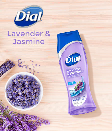 Sữa tắm cấp ẩm và diệt khuẩn Dial Lavender & Jasmine 473ml