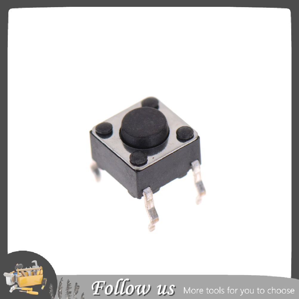 【FUN】 Jettingbuy 100Pcs 6x6x4.5mm Panel PCB Momentary Tactile Tact Push Button Switch