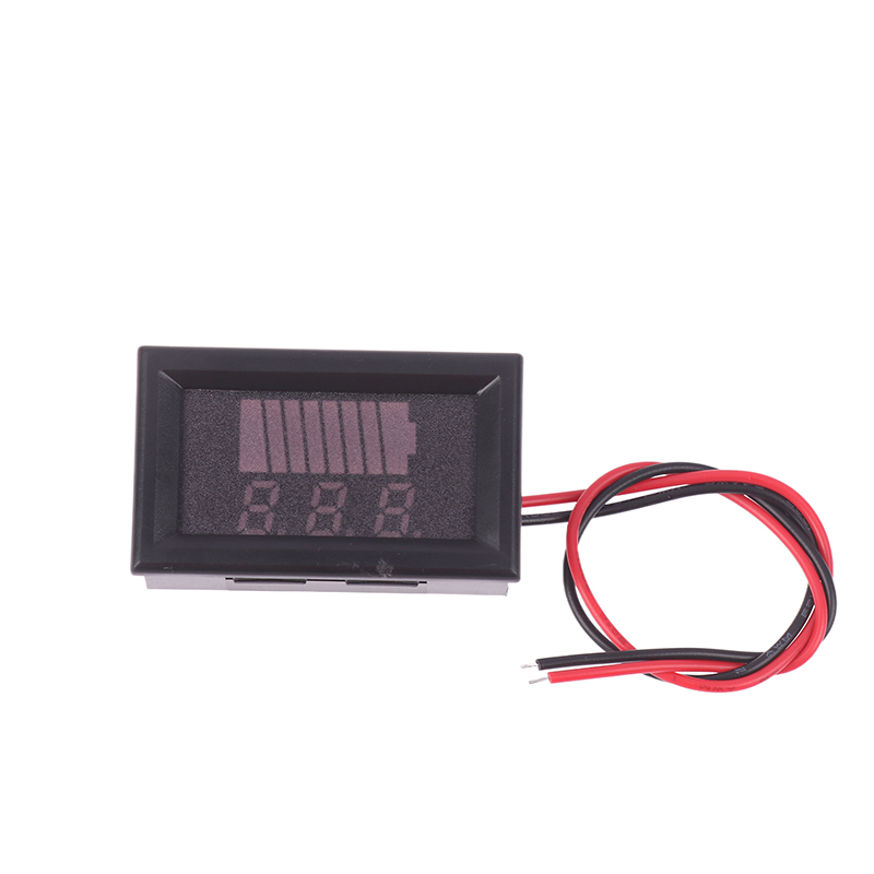 Car Battery Charge Level Indicator 12V 24V 36V 48V 60V Lithium Battery Capacity Meter Tester Blue Display LED Tester Voltmeter BOLA. 