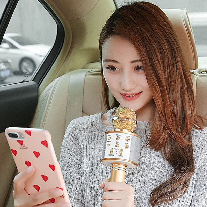 Micro Bluetooth W858 Micro không dây Ktv Karaoke Micro cầm tay