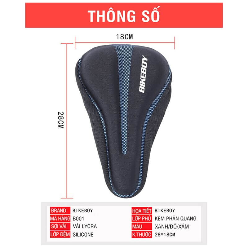 Bọc Yên Mút Dầy BikeBoy