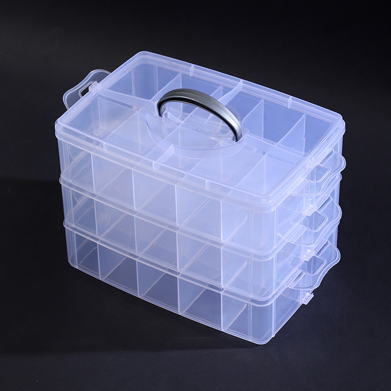 3%20Layer%20Stackable%20Clear%20Plastic%20Jewelry%20Beads%20Box%20Organizer%20Storage%20Case%20Container%20With%20Adjustable%20Dividers%2030%20Grids%E3%80%80Junna%20-%20Image%206