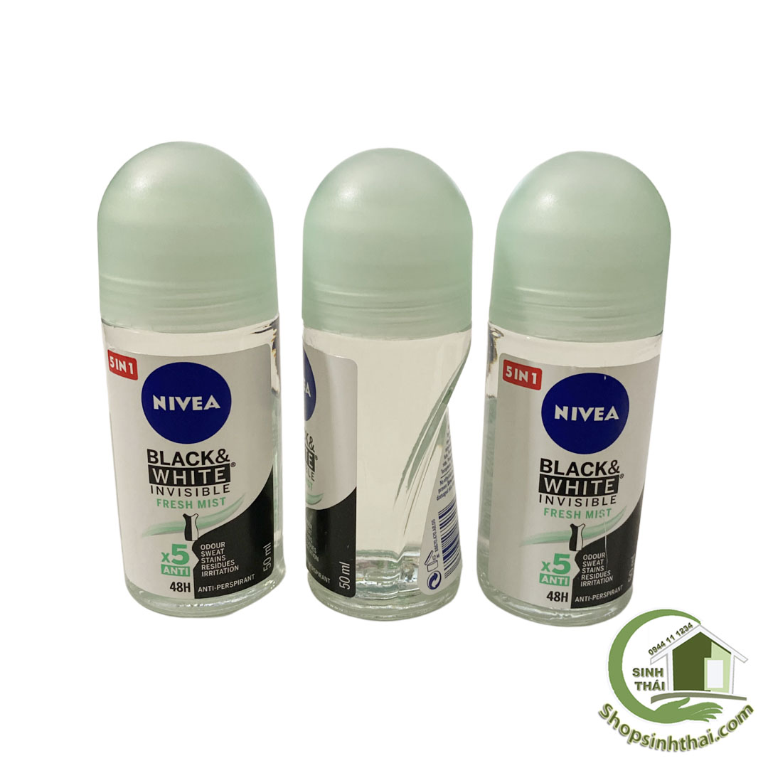 Lăn nách khử mùi NIVEA nữ BLACK & WHITE 50ml