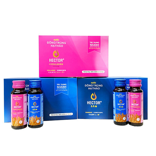 Nước Đông Trùng Hạ Thảo Hector Collagen và Hector Sâm