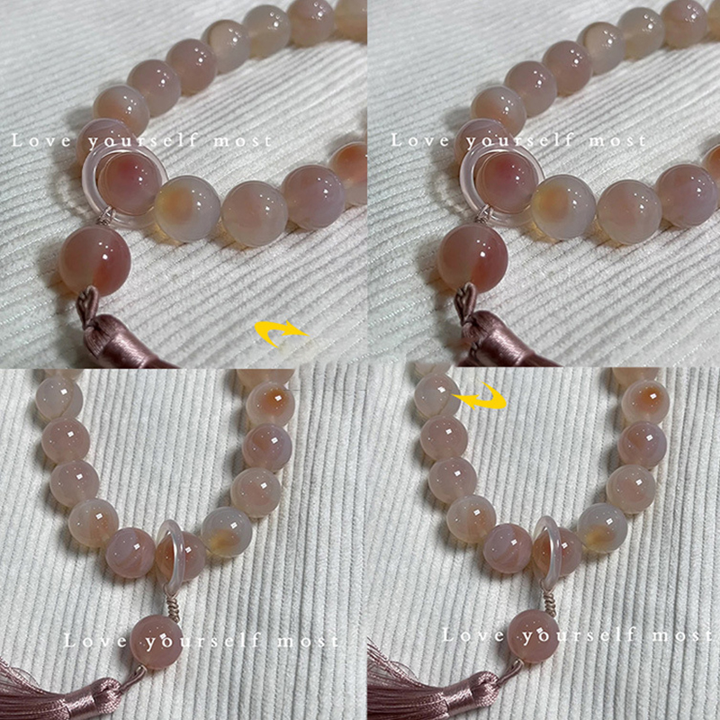 Green Jade Stone Mala Bead Bracelet/Necklace – 12mm Beads, Tassel, Tibetan Buddhist Prayer Rosary, Yoga & Meditation Jewelry