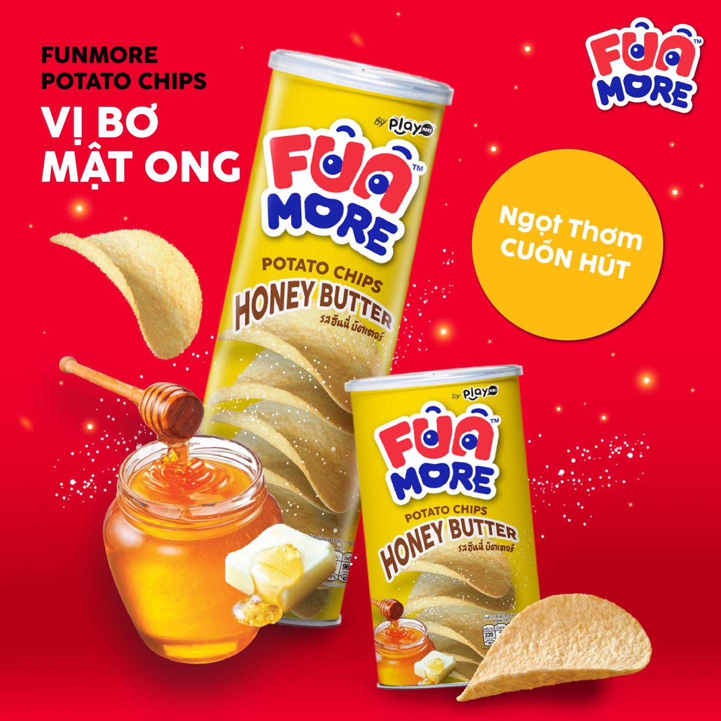 Snack khoai tây Funmore Thái Lan 130g