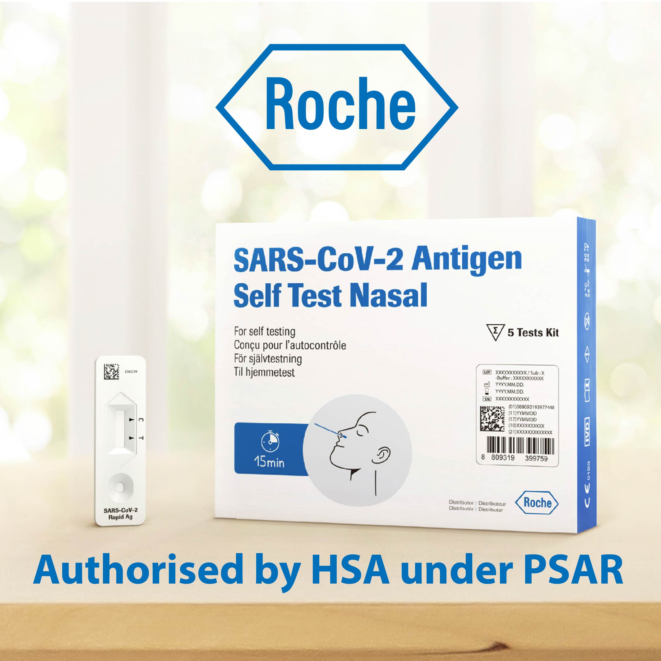 *SG READY STOCK* 5 Test Kits Roche SD Biosensor SARSCoV2 Antigen