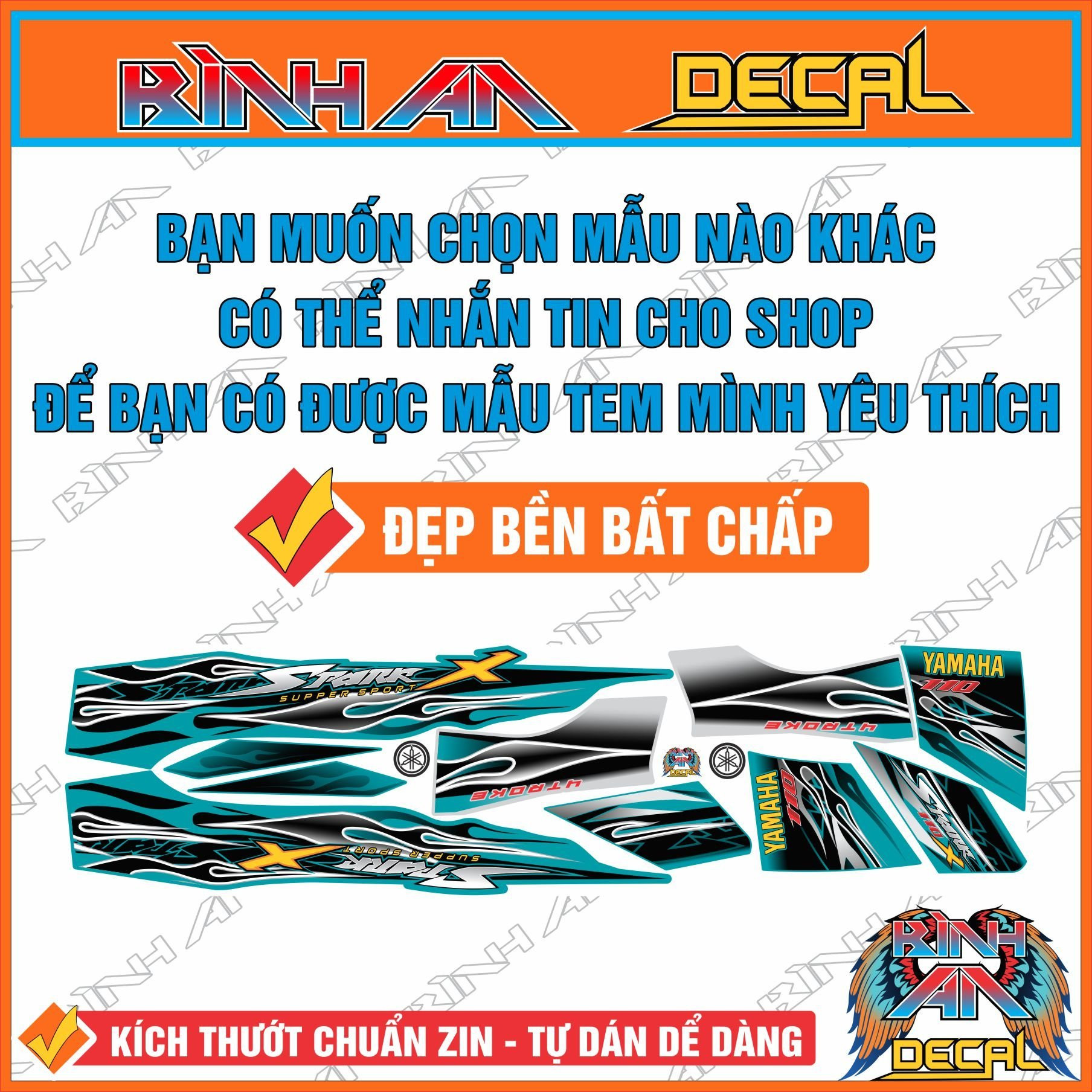 Tem rời EXCITER 150 - ĐỎ