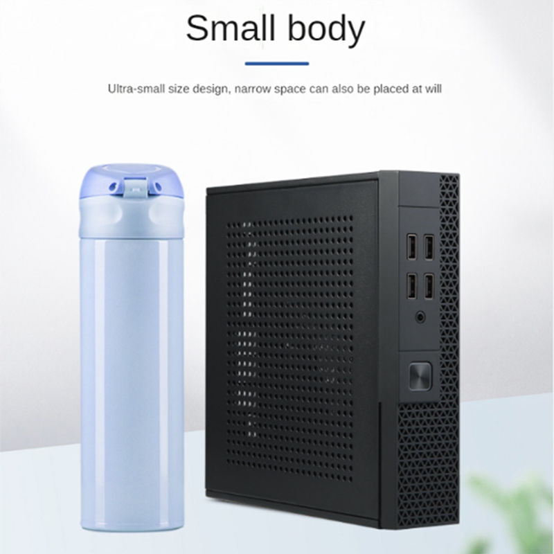 Mini ITX Computer Case HTPC Host Chassis USB2.0 ITX Enclosure Industrial Control Chassis for Office Business Easy Install