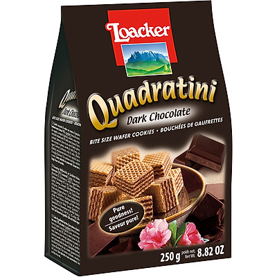 Bánh xốp Kem Quadratini hiệu loacker size lớn 250g