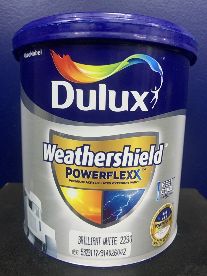 Cat Tembok Luar Exterior Dulux Weathershield Powerflexx 2 5ltr