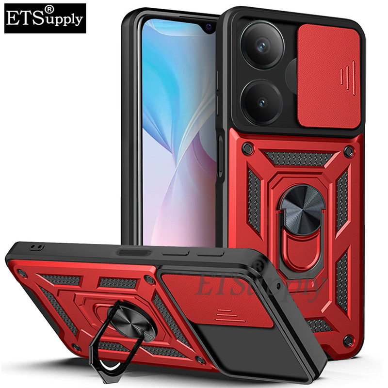 Phone case Realme GT NEO 6SE 6T GT6 Armor Ring Case Cover Adsorb Car Holder Shockproof Camera Protection Cover Back cover Realme GT6 GT NEO 6SE 6T 6 case.