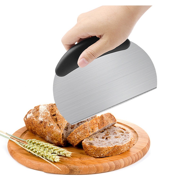 [1 CÁI] Dụng cụ cắt xắt bột, bánh mì, củ, quả bằng thép không gỉ cán nhựa dễ cầm - 000846