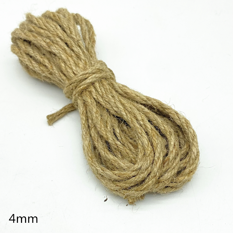 Borelap Rope 5 Yards Natural Linen Rope Jute Burlap Hessian Ribbon Twine Flower ...