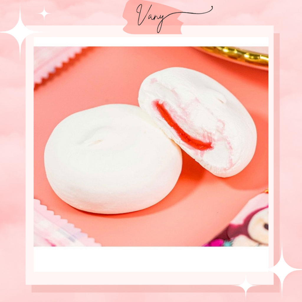 [10 cái] Kẹo Dẻo Marshmallow Nhân Mứt Dâu Gấu Dâu Lotso