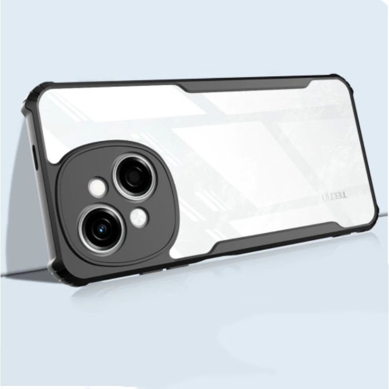 itel A50C Phone Case for Itel P65 RS4 P55 4G 5G A50 A70 A60 A60s A05s S24 S23 S23+ S18 Pro Vision 5 Transparent Shockproof Phone Casing Armor Acrylic Soft TPU Anti-fall Back Cover. 