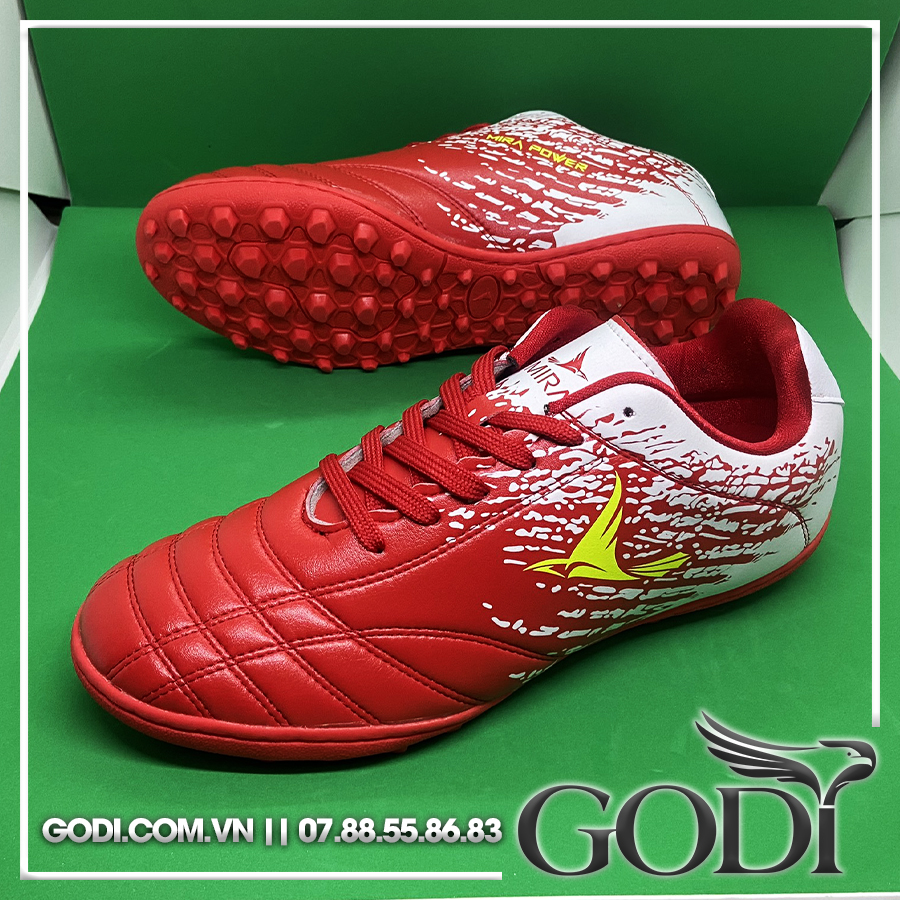 Giày bóng đá sân nhân tạo màu đỏ chính hãng [Giày đá bóng màu đỏ Godi Sport] thumbnail