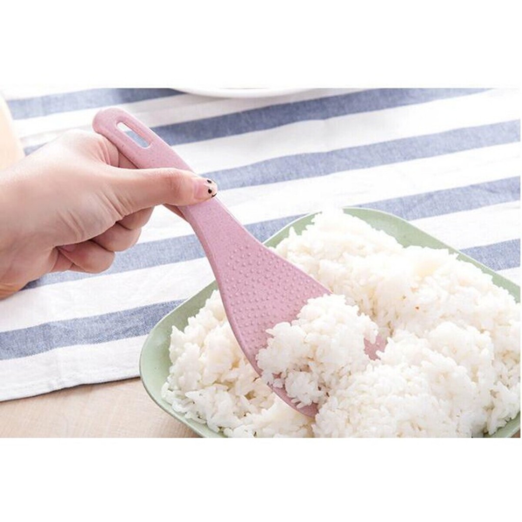 Vá thìa múc cơm nhựa lúa mạch chống dính Vá múc cơm chống dính  KABA
