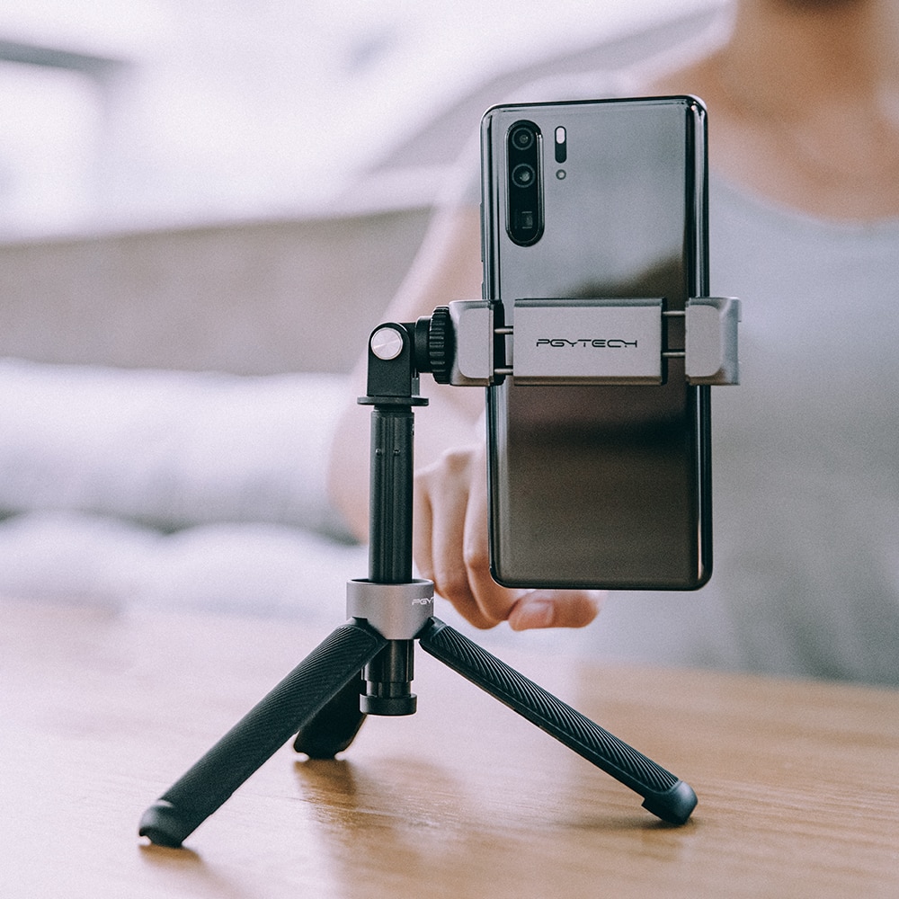Pgytech dslr phone vlog tripod extendable phone extension pole tripod for sony a6400 a6300 tripods