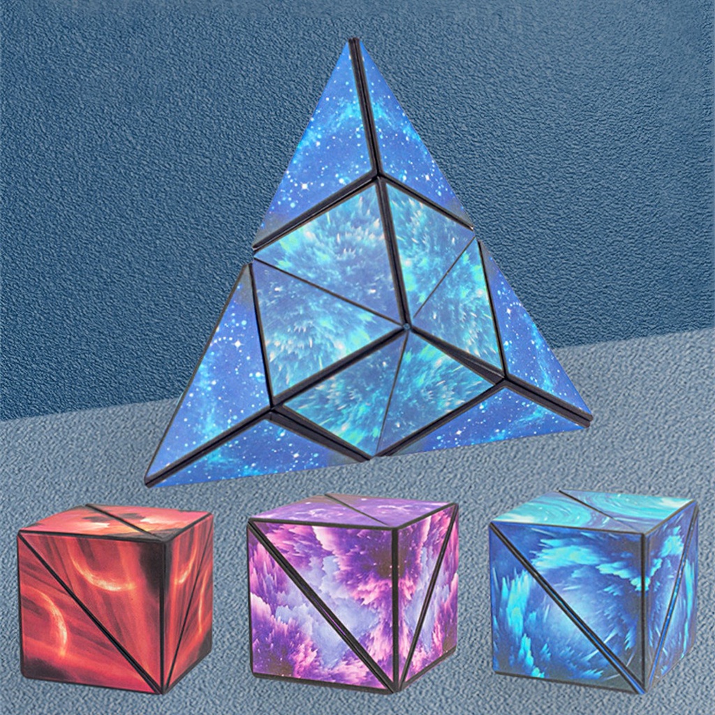 Biến Hình 72 Hình Galaxy Có Nam Châm Magnetic Magic Cube Rubic Xếp Hình Học 3D Đồ Chơi Trí Tuệ Trẻ Em -Aeneas Shop