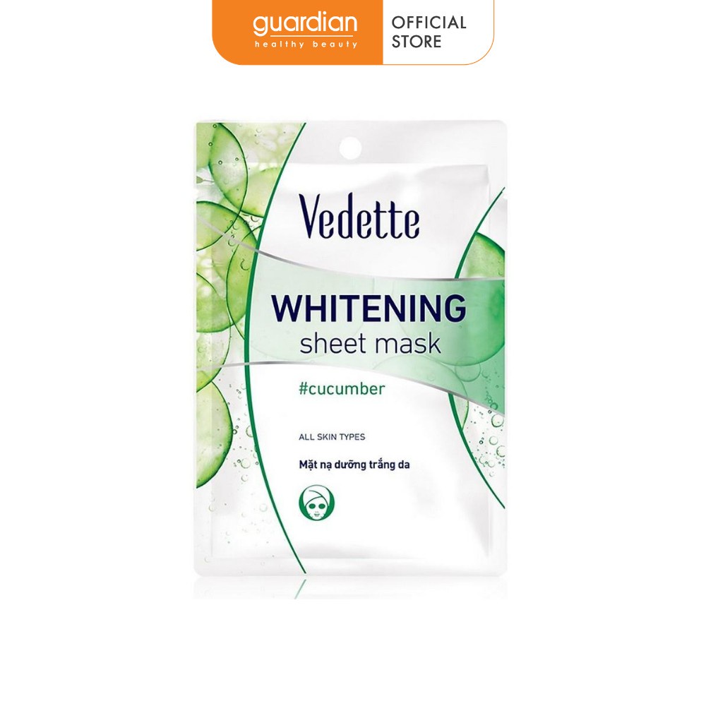 Mặt Nạ Giấy Trắng Da Trà Xanh Vedette 22Ml