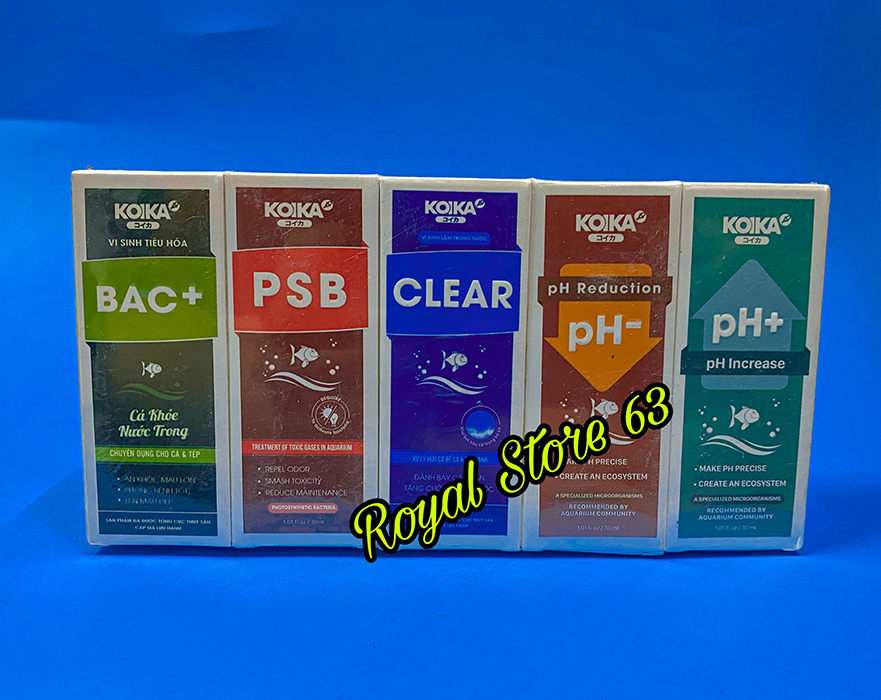 Combo 5 chai ( chai 30ml ) Koika chuyên dùng cho cá và tép cảnh