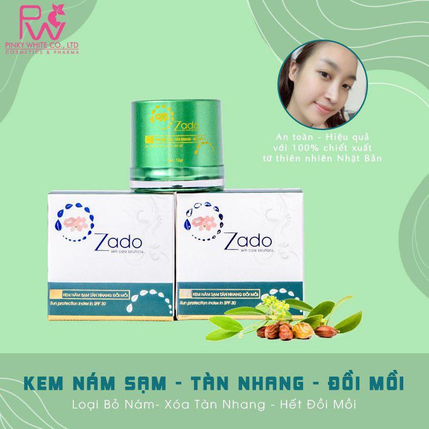 KEM NÁM SẠM TÀN NHANG ZADO-12gr
