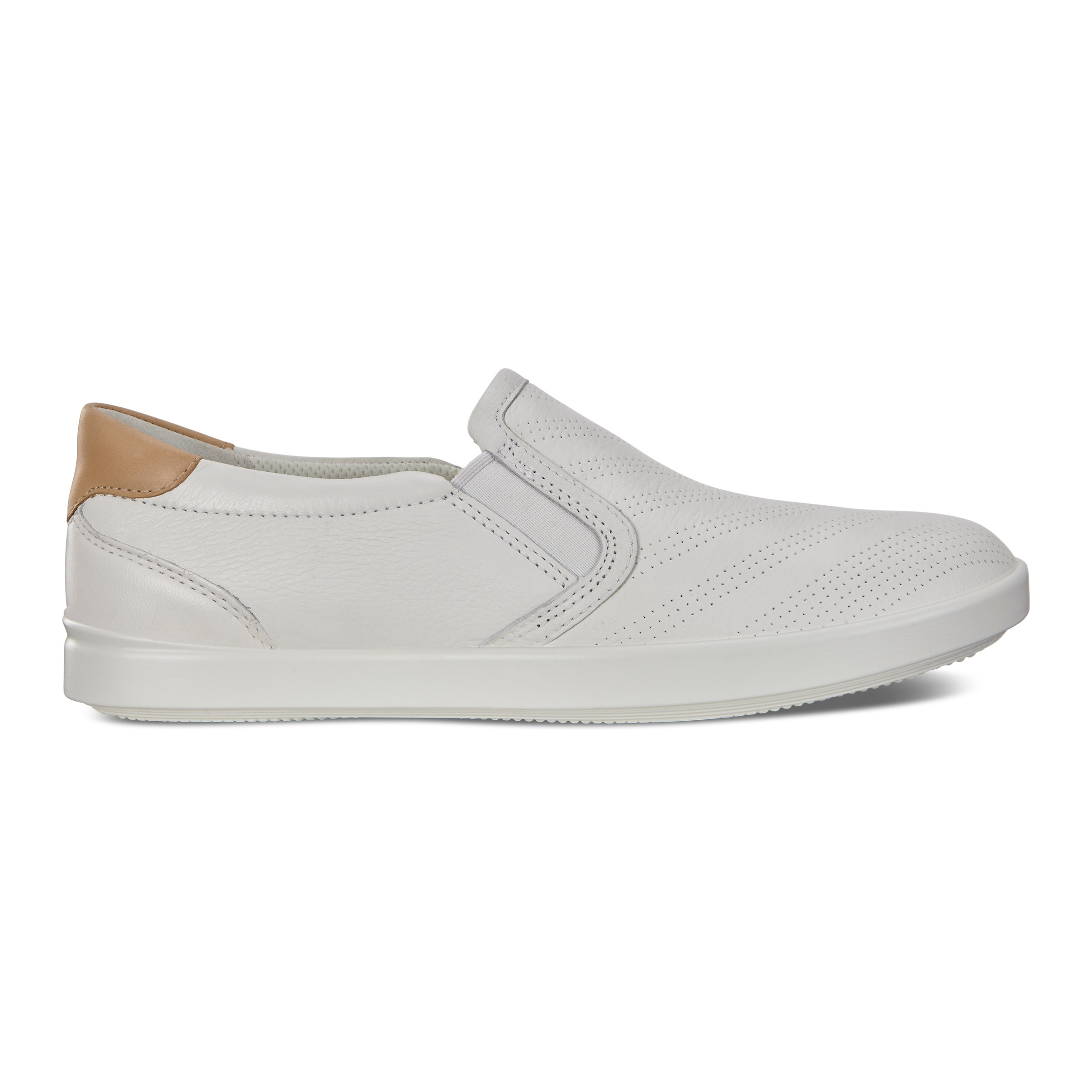 ecco leather slip ons