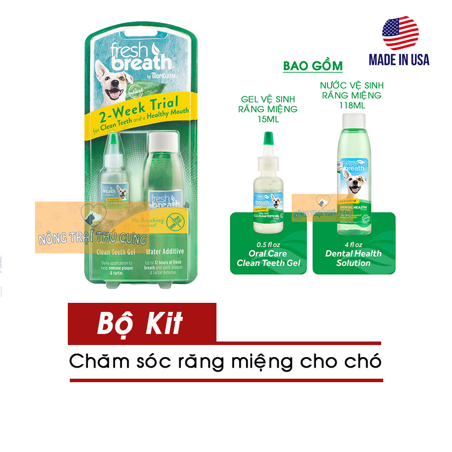 Bộ Chăm Sóc Răng Miệng TropiClean -