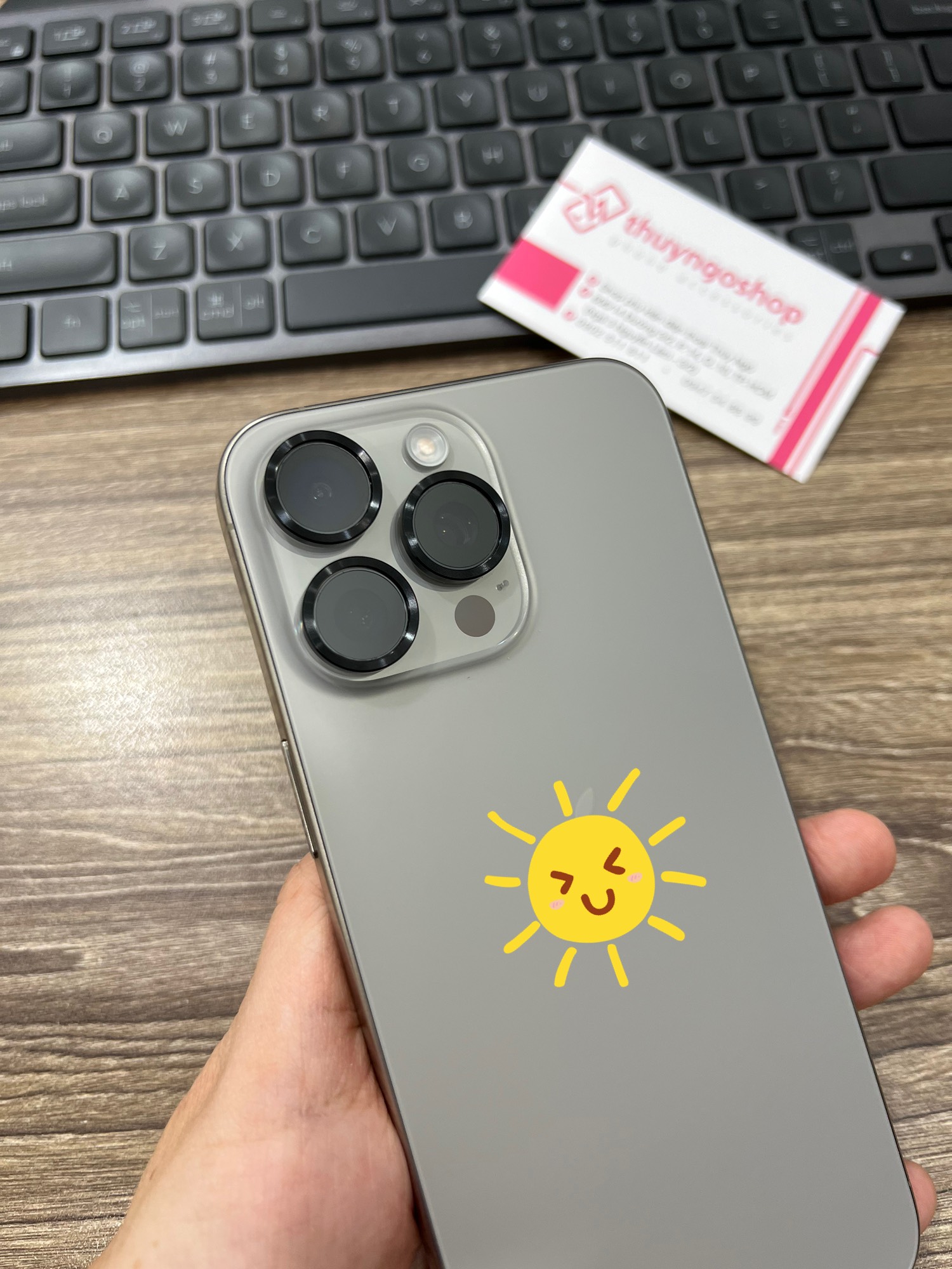 Viền nhôm camera siêu mỏng (ở giữa rỗng) iPhone 15 Pro Max - iPhone 15 Pro - iPhone 15 Plus - iPhone 15