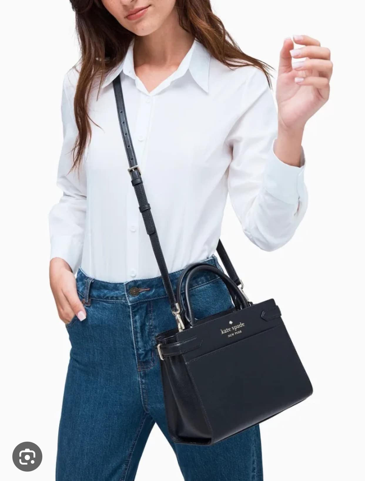 [Hàng Auth] Túi nữ Kate Spade STACI MEDIUM SATCHEL - Black