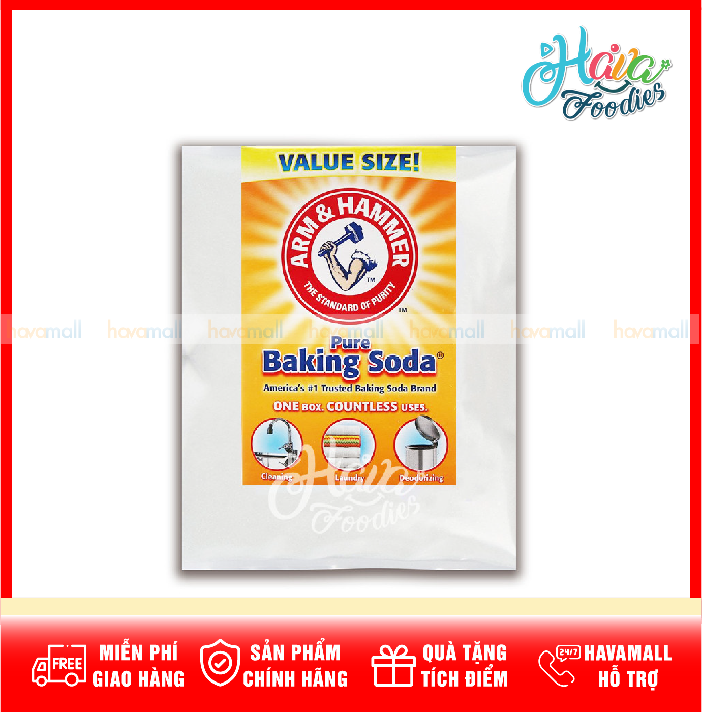 [HOÀN TIỀN MAX 10%][ HÀNG CÔNG TY NHẬP KHẨU ] Bột Pure Baking Soda Arm & Harmmer