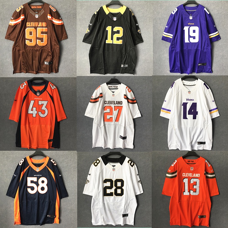 NFL Rugby Jersey Half-Sleeved Hip-Hop T-Shirt Harajuku American