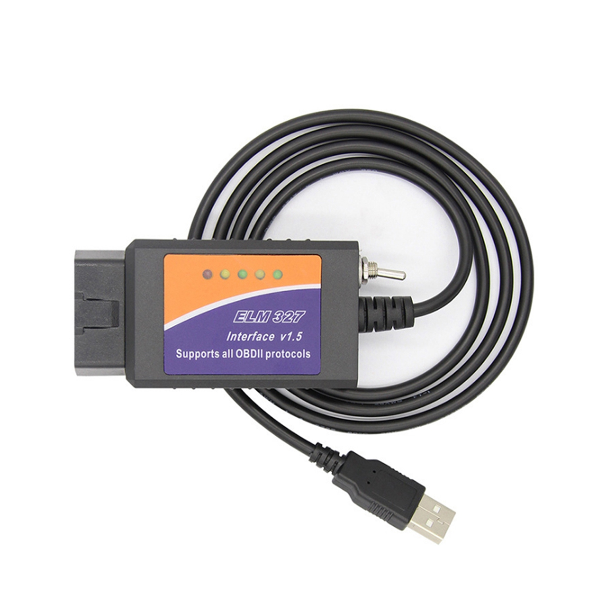 Elm 327 v1.5 pic18f25k80 usb diagnostic cable with switch for focccus forscan elm327 obd2 car diagnostic tool scanner