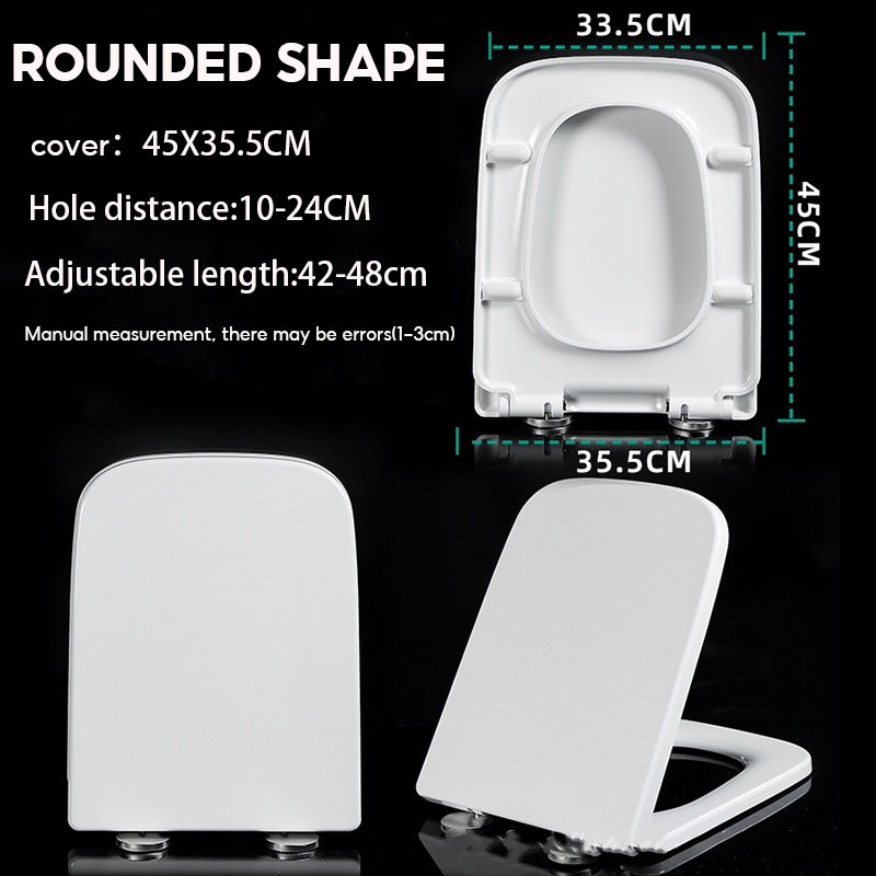 （SG Stock）EmmAmy® toilet bowl lid cover Household universal toilet seat