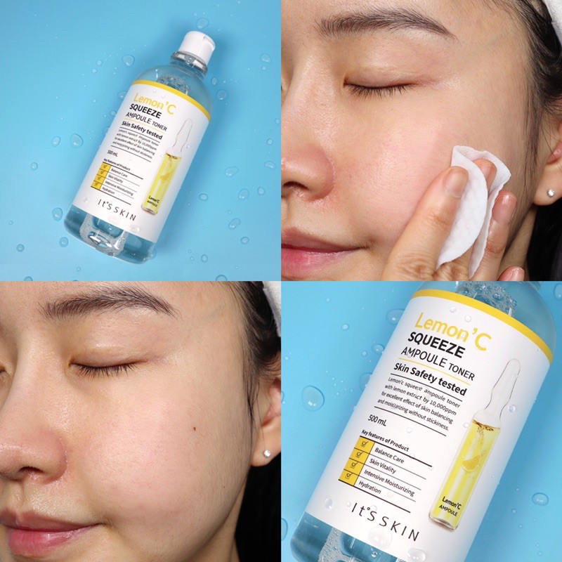 Nước hoa hồng  Lemon' C Squeeze Ampoule Toner 500ml