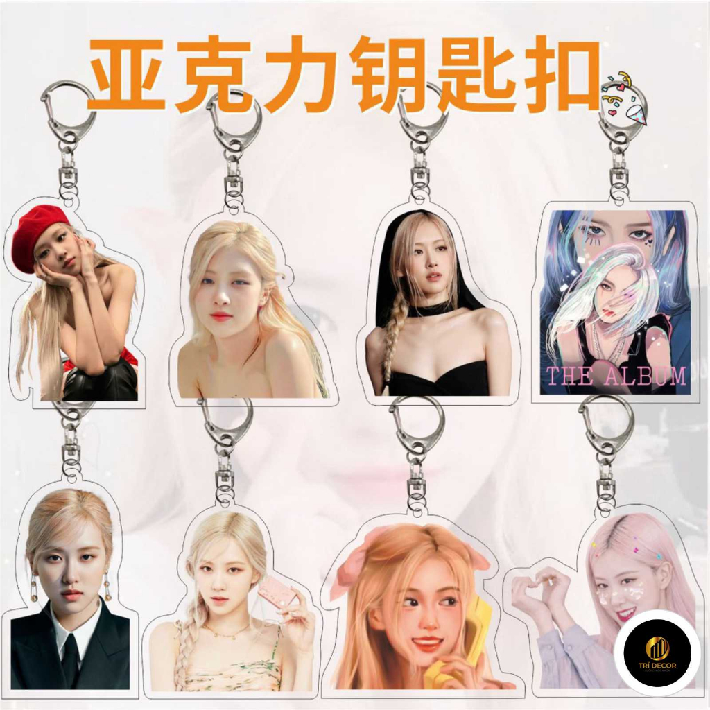 Móc Khóa Hình Hoa Hồng BLACKPINK