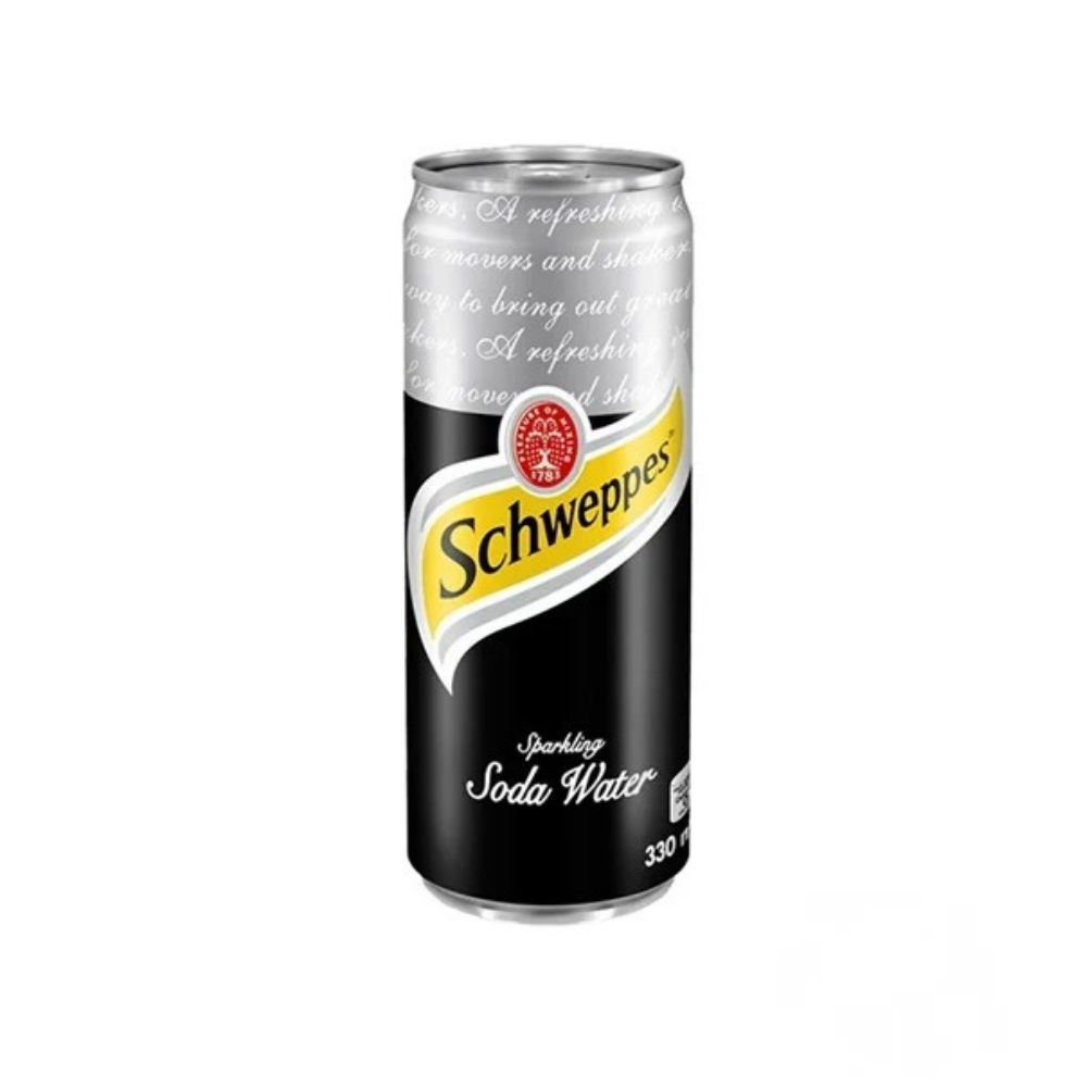 Lốc 6 lon NƯỚC SODA SCHWEPPES SLEEK CAN SF – 320ML