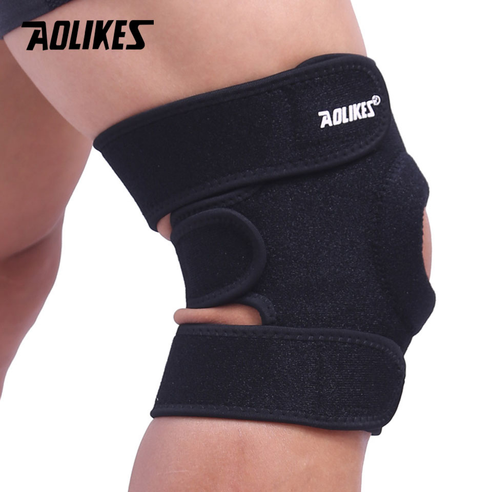 AOLIKES%201PCS%20Adjustable%20Elastic%20Knee%20Support%20Brace%20Kneepad%20Patella%20Knee%20Pads%20Hole%20Sports%20Kneepad%20Safety%20Guard%20Strap%20For%20Running%20-%20Image%204