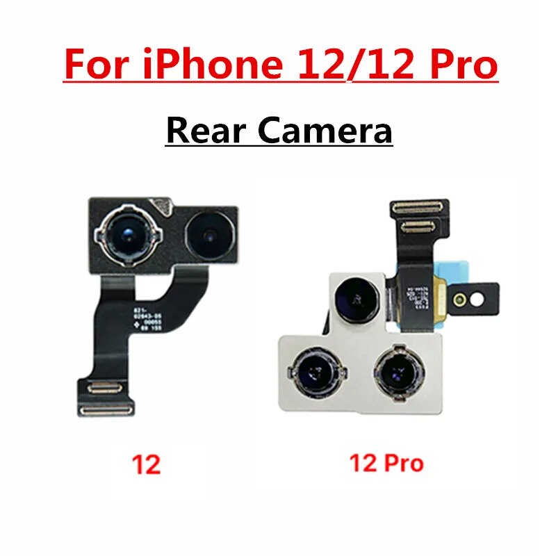 Rear Camera For iPhone 7 8 Plus Back Camera Rear Main Lens Flex Cable Camera For iphone X XR XS MAX 11 12 13 14 Pro Max Camera. 