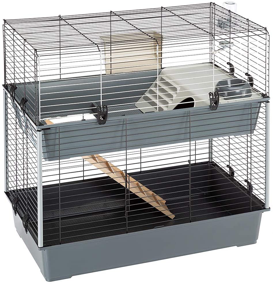 two tier rabbit cage