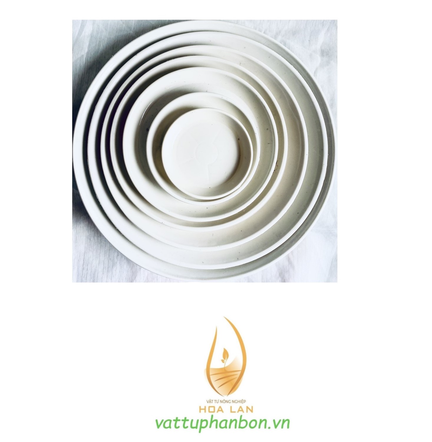 Đĩa lót chậu tròn Phi 12cm - #034C#