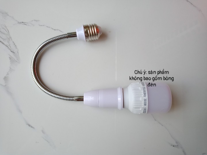 Đui đèn nối dài 30cm E27 qua E27 -Nối dài nhanh chóng