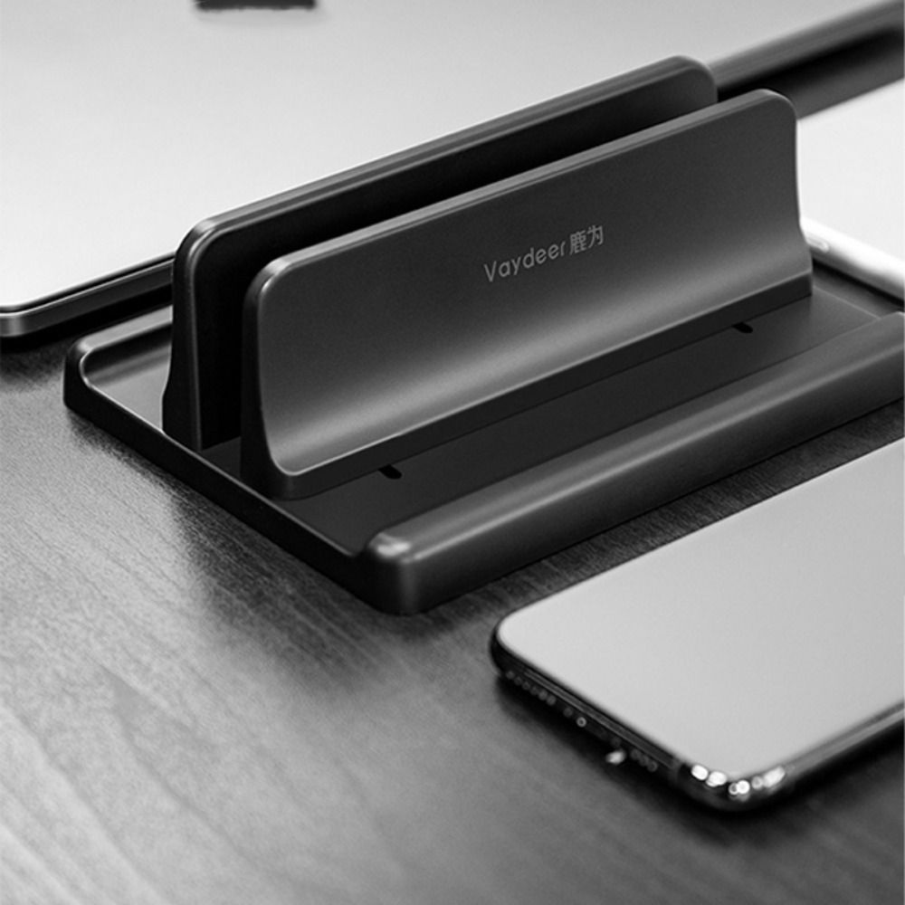 IRCTBV Supplies Space-Saving Plastic Desktop Storage Notebook Stand Computer Bay 3 In 1 Tablet Base Vertical Laptop Holder