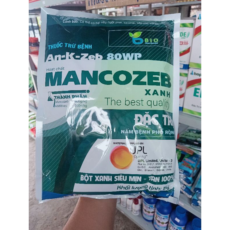 Mancozeb xanh ấn độ 1kg- thuốc trừ bệnh nấm phổ rộng