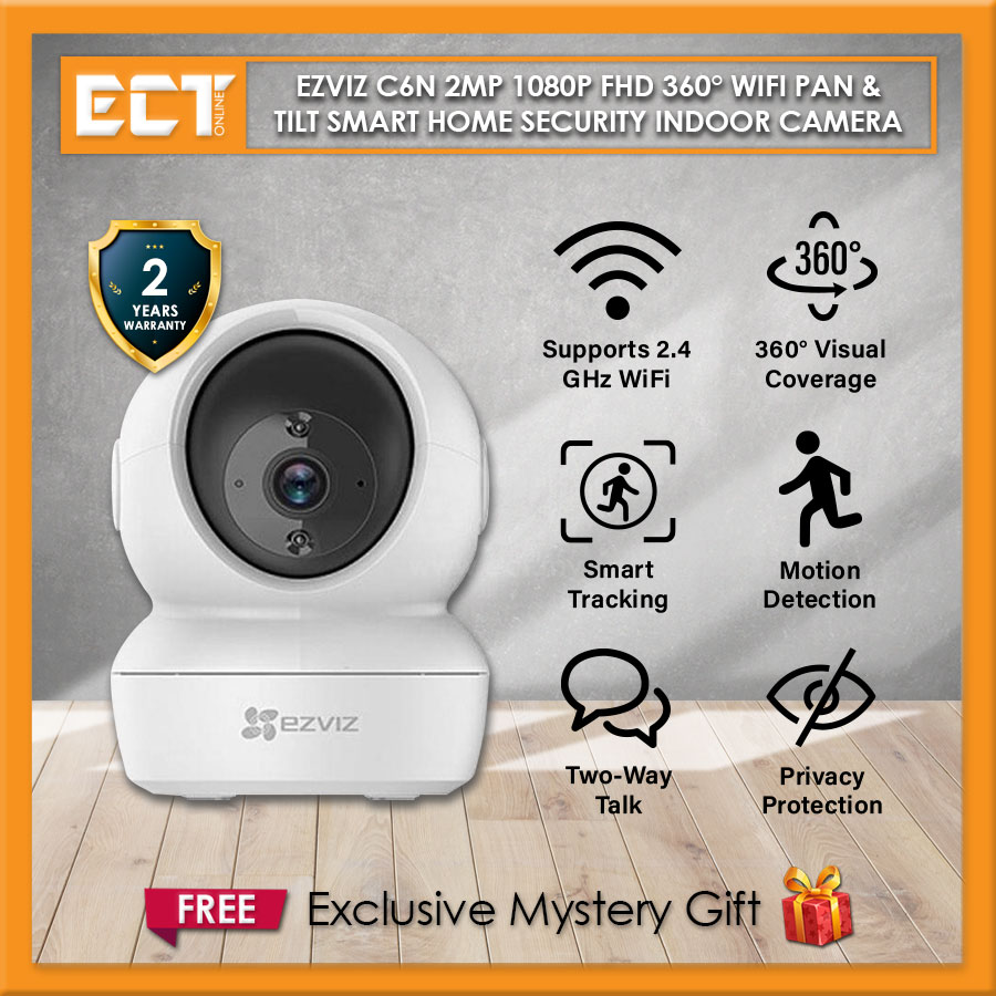 Ezviz C6N 2MP 1080P FHD 360° WiFi Pan & Tilt Smart Home Security Indoor