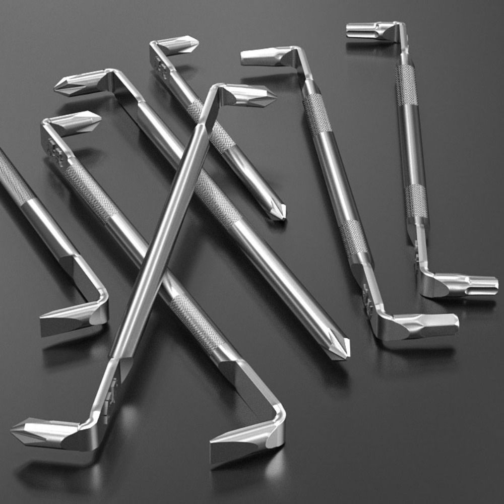 Bent Angled Crosses Multipurpose Screwdriver Flathead Magnetic 90 ...