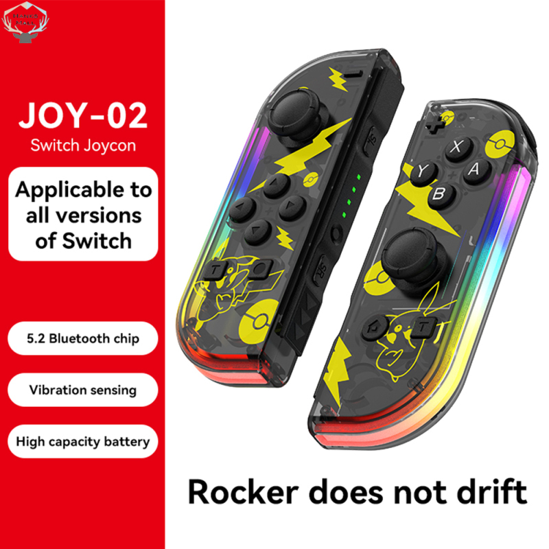 Games Controller Wireless Color RGB Lighting Game Console Handheld Console With Dual Vibration Wake-up Compatible For Switch