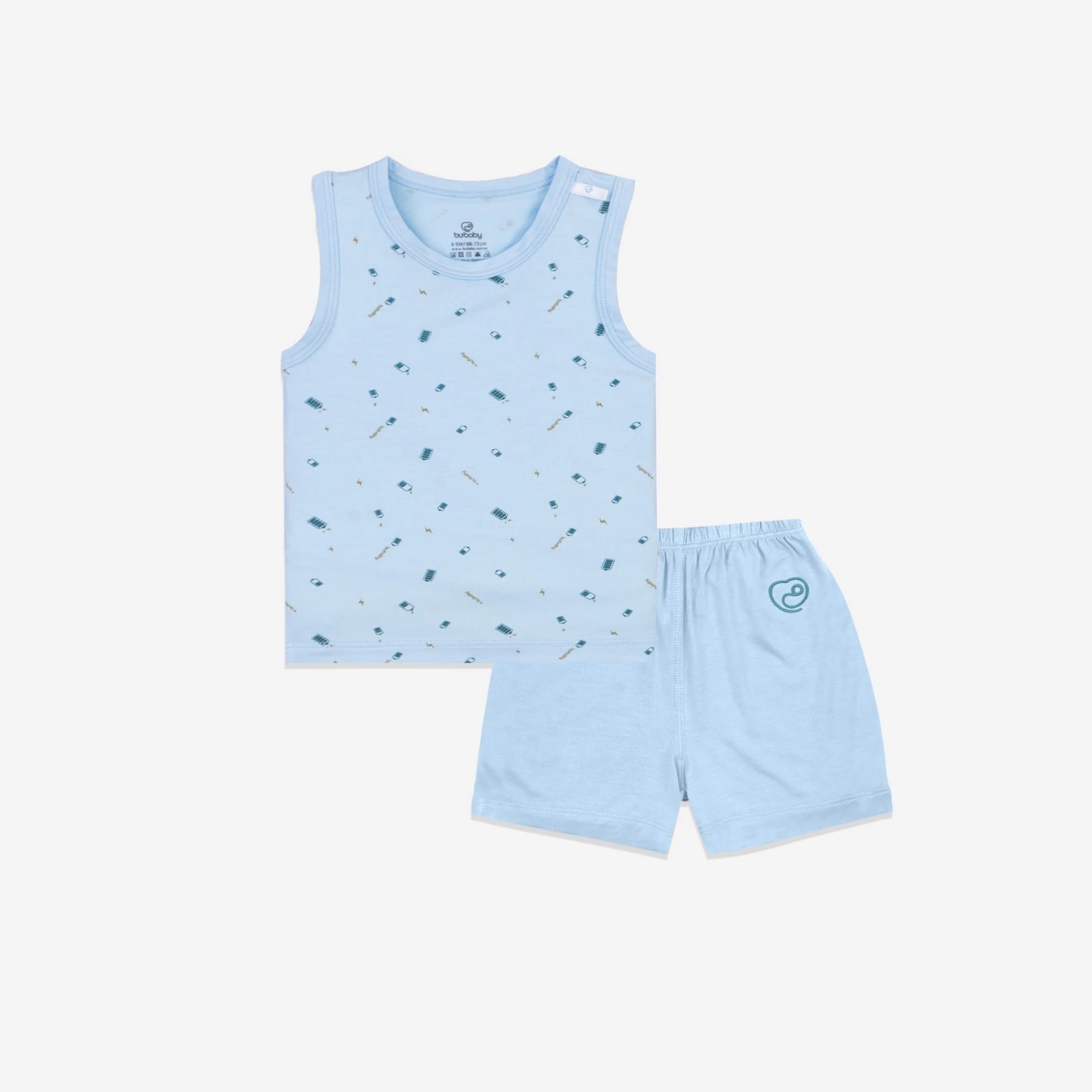 Bộ ba lỗ bu baby bambus cho bé 6m - 4y