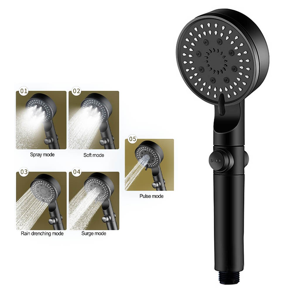 【SensoDaily】 Large Chrome Shower Head Self-cleaning Water Saving Bath Shower Head ABS Plastic